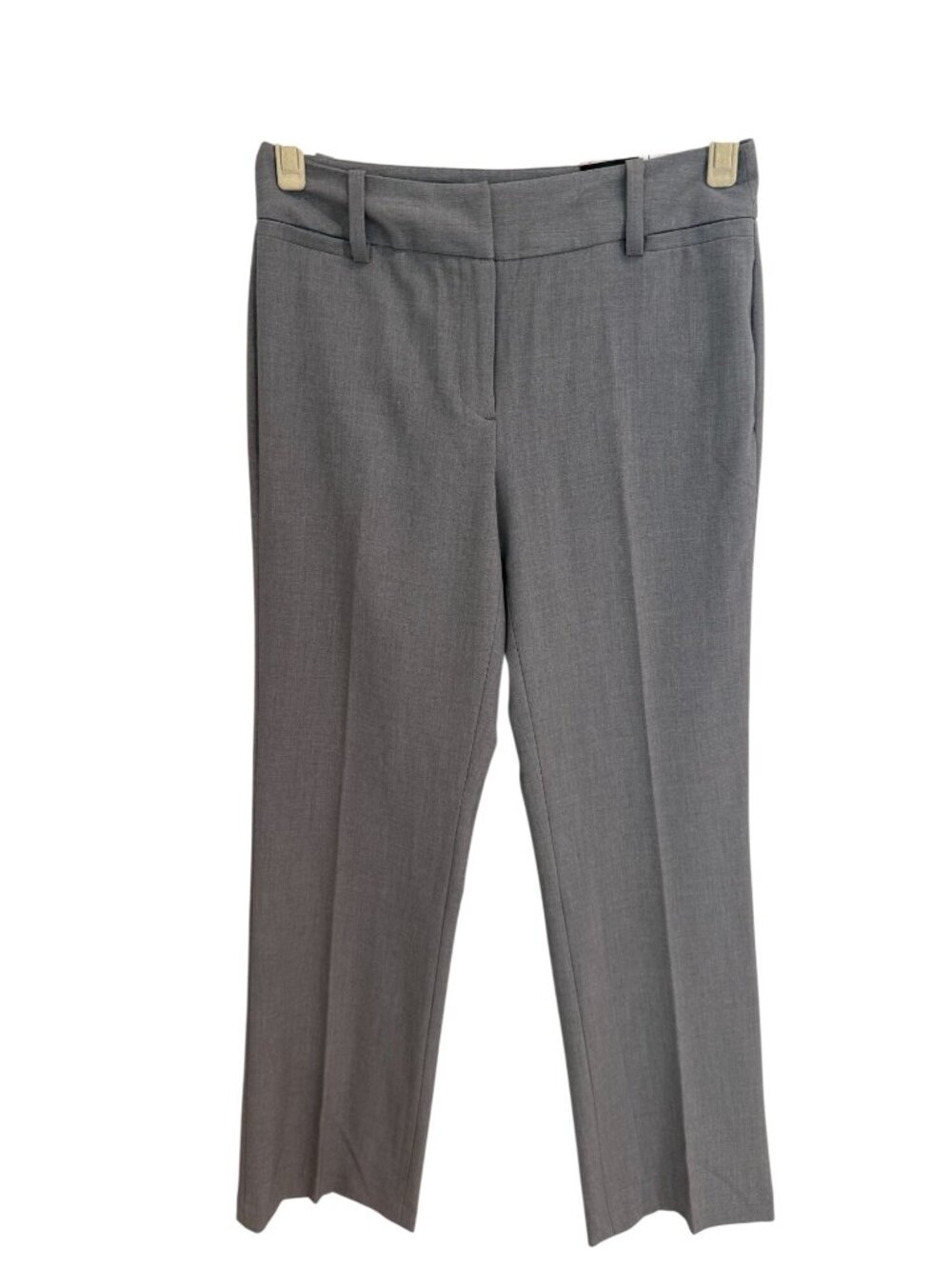 NWT Nue Options Signature Fit Pants Size 6 Titanium Grey Flat Front